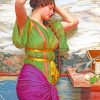 A fair reflection by John William Godward paint by number