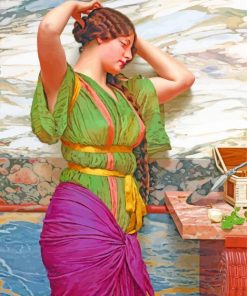 A fair reflection by John William Godward paint by number