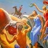 Achelous And Hercules Thomas Hart Benton paint by numbers