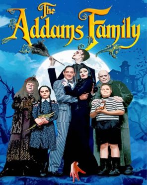 Addams Family Movie paint by number