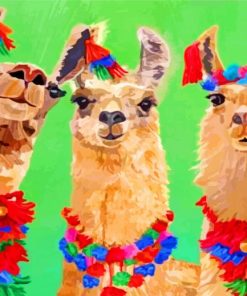 Alpacas llamas paint by numbers