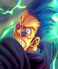 Angry leorio hunter x hunter paint by number