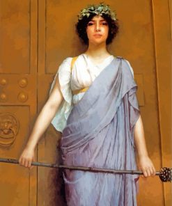 At The Gate Of The Temple william godward paint by number