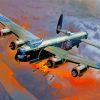 Avro Lancaster Bomber paint by number