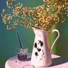 Babys Breath Jug paint by number