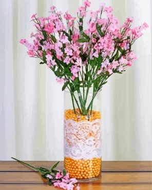 Babys Breath Vase paint by number