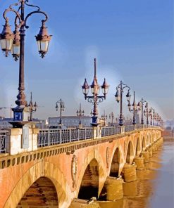 Bordeaux Pont de Pierre paint by numbers