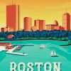 Boston City Poster paint by numbers