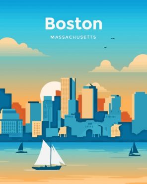 Boston Massachusetts paint by numbers