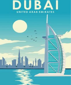 Burj Al Arab Dubai Paint by numbers