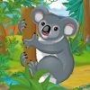 Cartoon Koala Animal paint by numbers