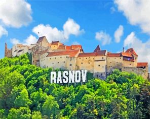 Cetatea Rasnov Brasov paint by numbers