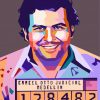 Colorful Pablo Escobar Art paint by numbers