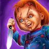 Creepy Chucky paint by number