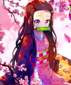 Demon Slayer Nezuko Kamado paint by number