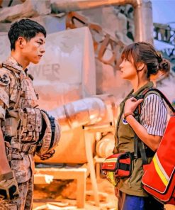 Descendants Of The Sun Kdrama paint by number