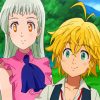 Elizabeth Liones And Meliodas paint by numbers