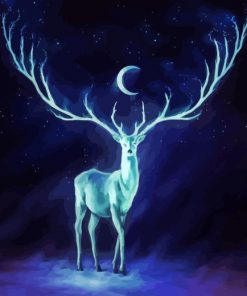 Fantasy Stag paint by numbers