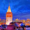 Galata Stone Tower paint by number