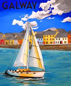 Galway Ireland Poster paint by number