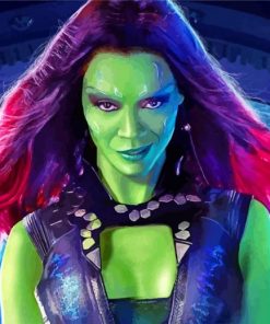 Gamora Avengers Endgame paint by number