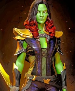 Gamora Avengers paint by numbers