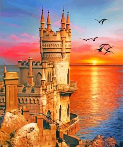 Gaspra Swallows Nest Castle paint by numbers