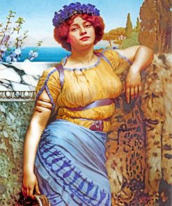 Godward Ionian Dancing Girl paint by number