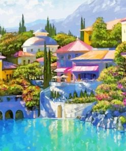 Howard Behrens Lago Bellagio paint by number