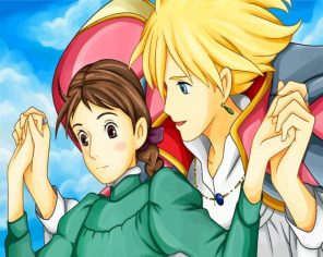 Howls Moving Castle Anime paint by number