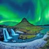 Iceland Kirkjufell Aurora Paint by numbers