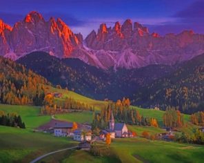 Italian Alps paint by numbers