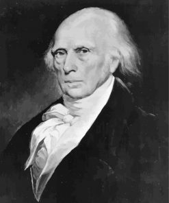 James Madison Black and White paint by number