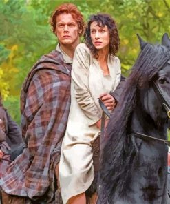 Claire And Jamie Fraser Outlander paint by numbers