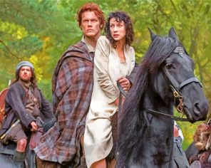 Claire And Jamie Fraser Outlander paint by numbers