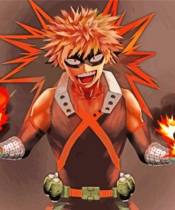 Katsuki Bakugo Anime Character Paint by numbers