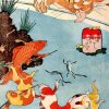 Koi Pond Asian Cat paint by number