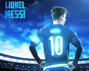 Lionel Messi paint by numbers