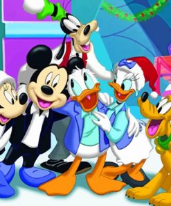 Mickey Mouse And Friends paint by numbers