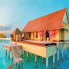 Maldives Water Villa paint by numbers