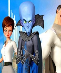 Megamind Characters paint by numbers