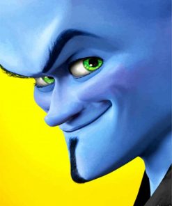 Megamind Face paint by numbers