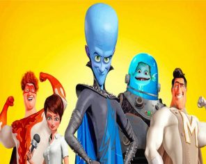 Megamind Movie paint by numbers