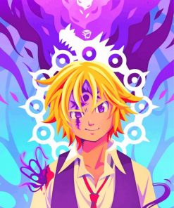 Meliodas Anime paint by numbers