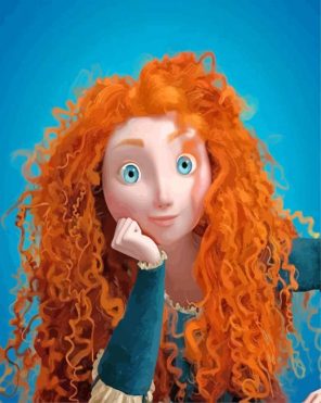 Merida The Brave Princess paint by number