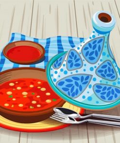 Moroccan Tagine paint by number