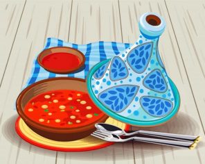 Moroccan Tagine paint by number