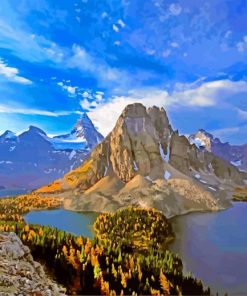 Mount Assiniboine Provincial Park paint by numbers