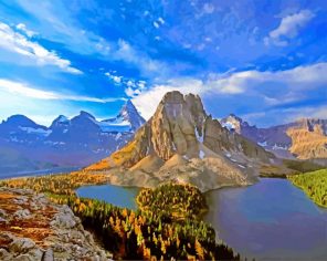 Mount Assiniboine Provincial Park paint by numbers