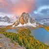 Mount Assiniboine Provincial Parks paint by number